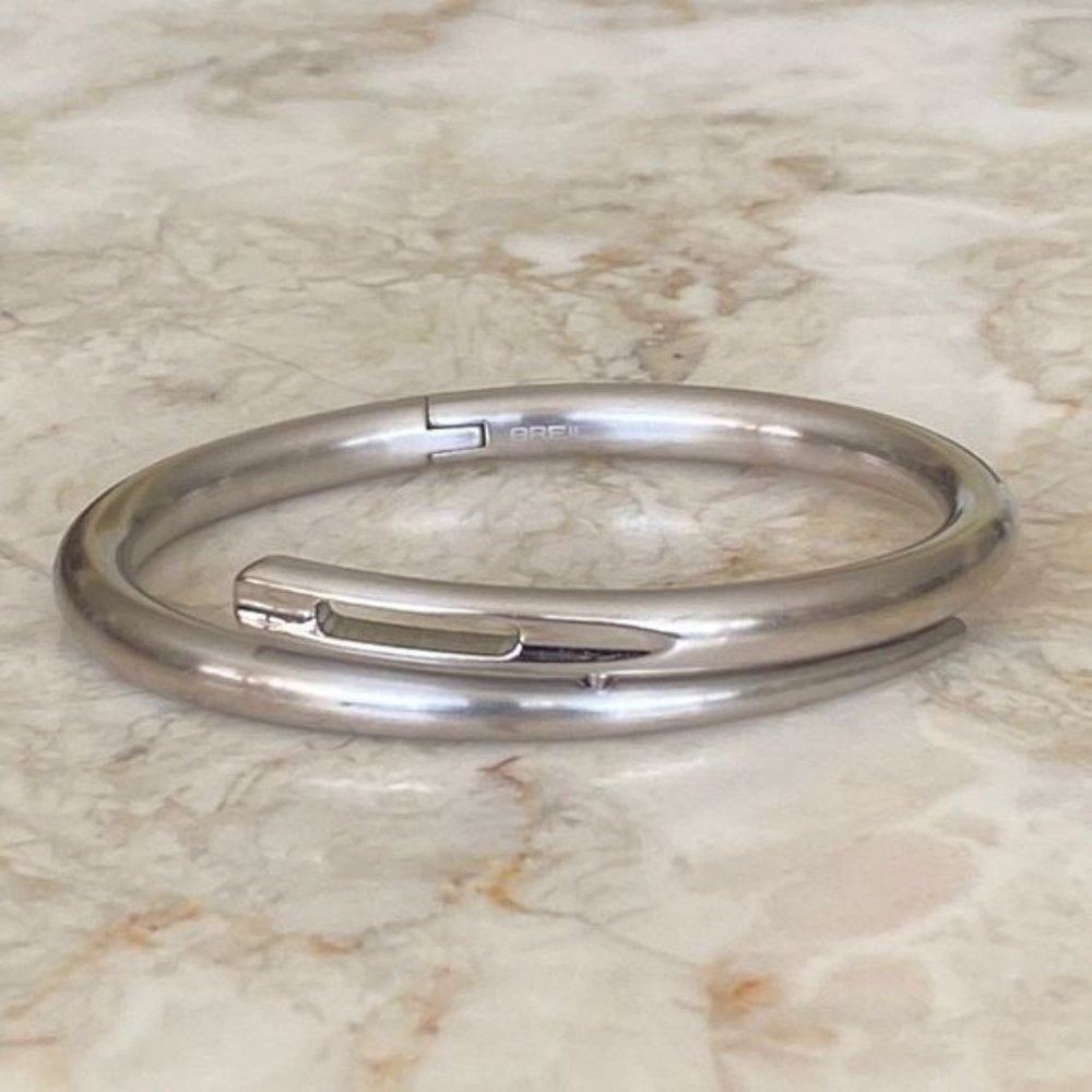 Breil?Italy Modernist Stainless Steel Cuff Bracelet